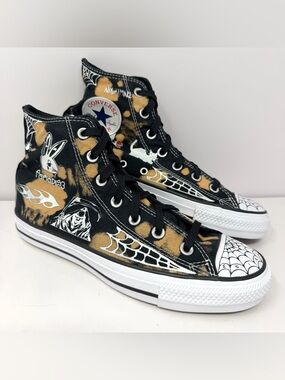 Converse Sean Pablo CTAS Pro Paradise Sneakers Mens 6 /Womens 8 Black Bleach EUC